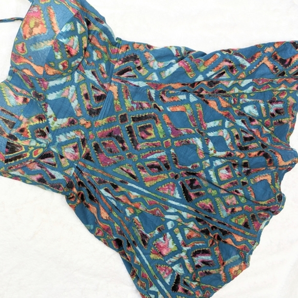 Material Girl Tribal Print Summer Dress - Picture 3 of 8